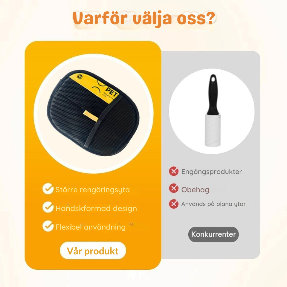 NOVA - Tar bort djurhår på några sekunder